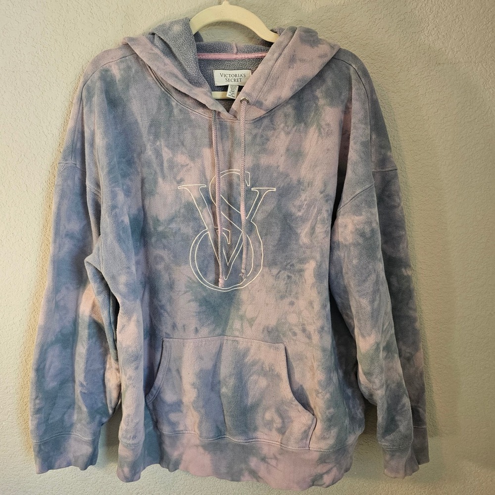 Victoria's‎ Secret sweatshirt pink purple smoke size xl gym lounge